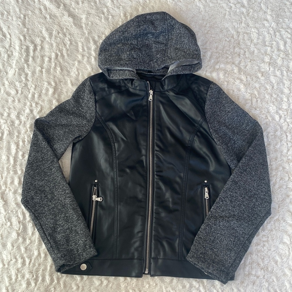 Girls Faux Leather Jacket